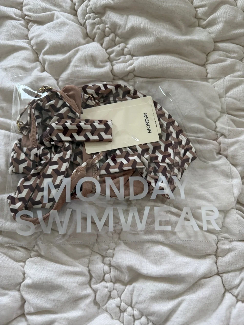 Monday Swimwear Geo Husk Bikini Top